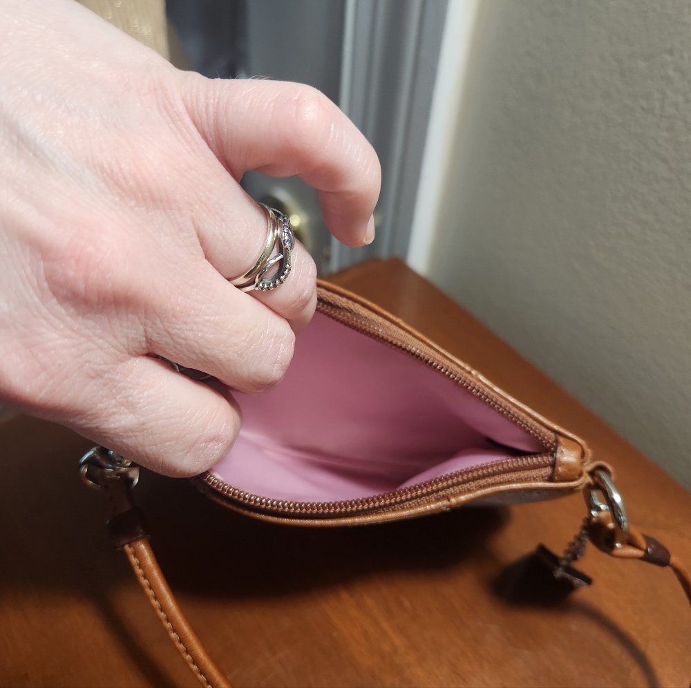 Coach Leatherworks Vintage Brown Leather Wristlet - Picture 5 of 6